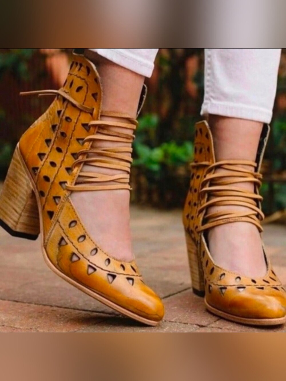 Freebird by Steven Flute Lace-Up Leather Heels Women's 9 Rare Discontinued